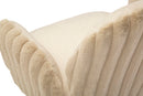 Sedia Stoccolma B crema Set 2 Pz 64x68x83 cm in Compensato e Spugna e Ferro e Poliestere Crema      