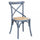 Chaise Cross 46x42x87 cm en Bois Gris
