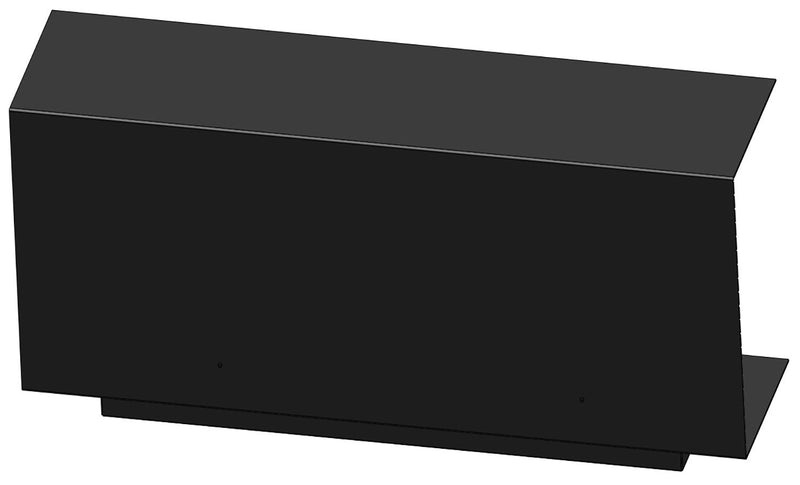 Camino a Bioetanolo da Incasso 100x45 cm Inside C 1000 V1 Nero con Vetro