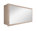 Specchio con Contenitore in Melaminico 100x18x50cm TFT Ibiza Tabacco Chiaro