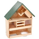 Mangiatoia per Uccelli Giardino Casetta Uccellini Hotel Api 3 Piani in Legno XL 