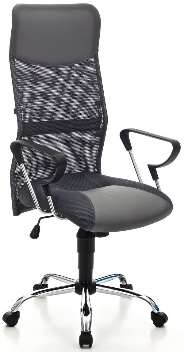 acquista Fauteuil de bureau exécutif en maille grise Greta