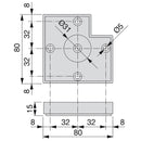 Piedino per Mobile H15 mm Plastica Grigio Metallizzato 20 Pezzi Emuca