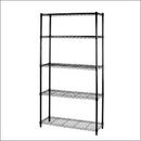 Scaffale in Acciaio Nero 5 Piani 35X90X177Cm Tosini Light AK1436-5