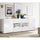 Buffet Jasna 2 portes et 4 tiroirs blanc