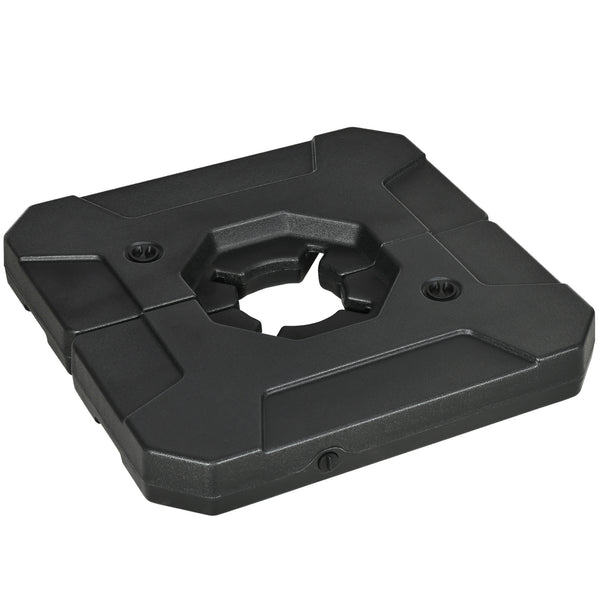 prezzo Basi per Ombrellone da Giardino 88,5x88,5x12 cm in HDPE Nero