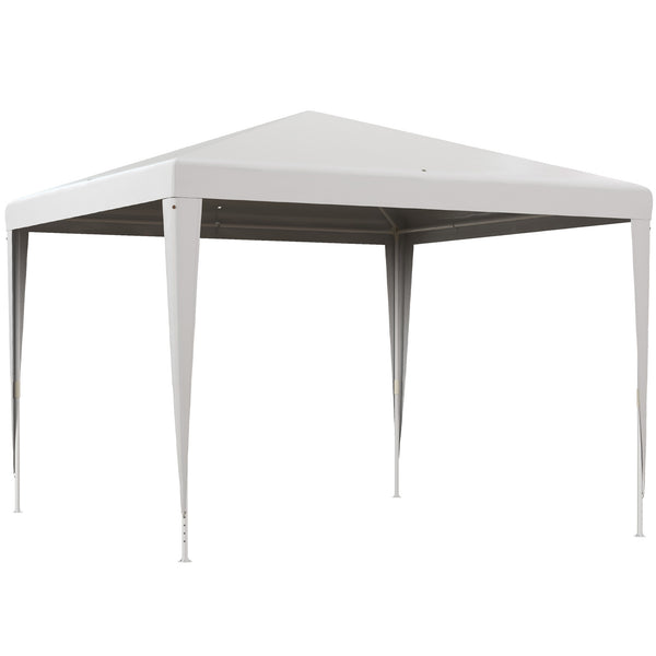 sconto Gazebo da Giardino 293x293 cm Pieghevole e Portatile con Copertura Anti UV Bianco