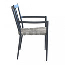 Sedia Martinica Impilabile 55x57x86 h cm in Alluminio Antracite