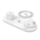 Stazione di Ricarica Wireless 6 in 1 Compatibile per  iPhone AirPods Apple Watch Bianco