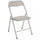 Chaise de jardin pliante Slim 44x45x79 h cm en acier gris tourterelle mat