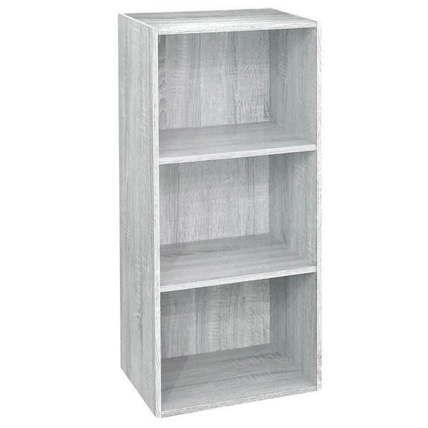 Bibliothèque avec 3 étagères 40x29x89 cm en Bois Blanc sconto