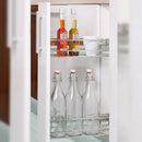 Portabottiglie Estraibile per Mobile da Cucina 11,5 cm in Acciaio Cromato Emuca