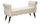 Banc Paris 120x40x60 cm en Métal Éponge et Polyester Crème Noir et Or
