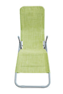 Sedia Sdraio Dondolina Pieghevole in Alluminio Soriani Text Verde