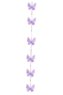 Set 4 Ghirlande 6 Farfalle 150 cm