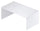 Bureau 150x73x73 cm Flammé Blanc