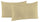 Paire de taies d'oreiller 52x82 cm en microfibre unie crème