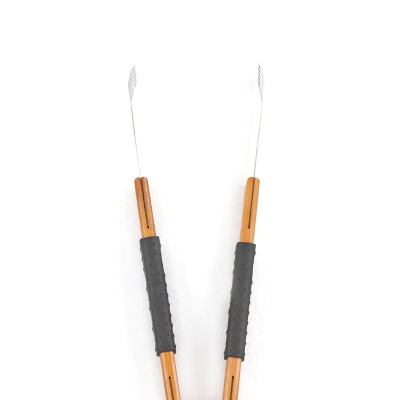 Set 3 Utensili Accessori per  Barbecue in Acciaio Wood 