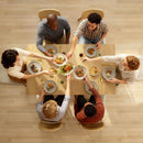Tavolo da Pranzo Allungabile per 4-6 Persone 140x80x77,5 cm in Legno e Acciaio Color Legno      