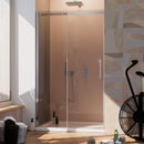 Porta Doccia 1 Anta Scorrevole in Cristallo Trasparente 8mm H200 Fosterberg Horsens Sinistro Varie Misure