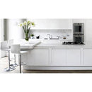 Sgabello con Alzata a Gas e Seduta Girevole in Similpelle Vandi Bianco