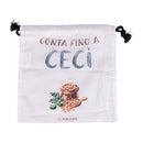 Sacchetto Ceci 25x25 cm in Cotone VdE Tivoli 1996 Le Travisate Bianco