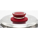 Kit 2 Coperchi Magici Antiodore Ventur Magic Ø27, Ø31 cm Cooker in Acciaio Inox Pomello Rosso
