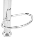 Sgabello con Braccioli Alzata a Gas e Seduta Girevole in Similpelle Vandi Grigio