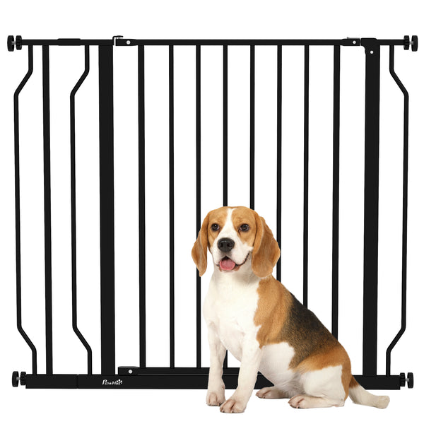 Cancelletto di Sicurezza per Cani Estensibile 75-95x76A cm in Acciaio e ABS Nero prezzo