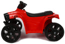 Mini Quad Elettrico per Bambini 6V Nero e Rosso