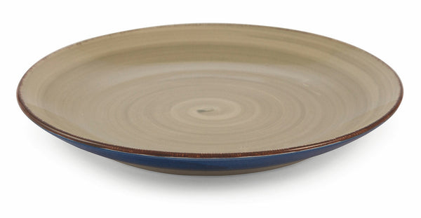 sconto Set de 6 Assiettes à Fruits Ø19x2,5 cm en Grès Gris et Bleu VdE Tivoli 1996 Baita