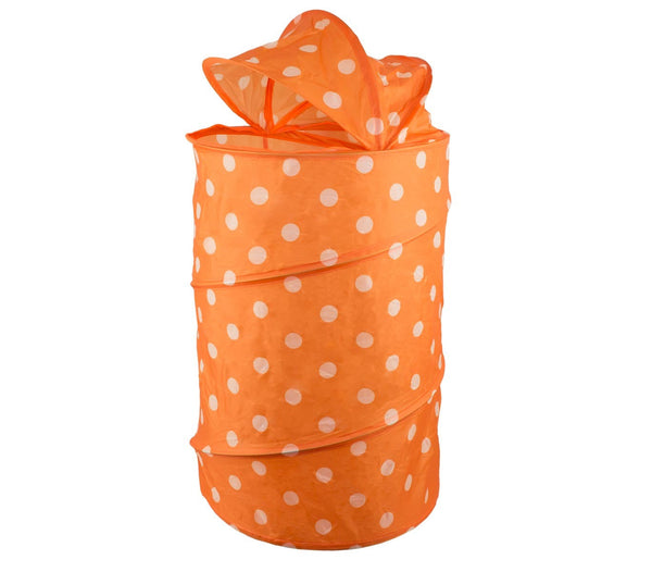 prezzo Panier à linge ou jouet pliable 40x80 cm avec ressort Orange