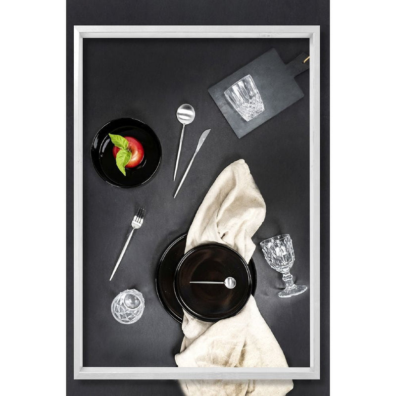 Servizio Piatti da Tavola 12 Pezzi in Gres VdE Tivoli 1996 Gourmet Neri