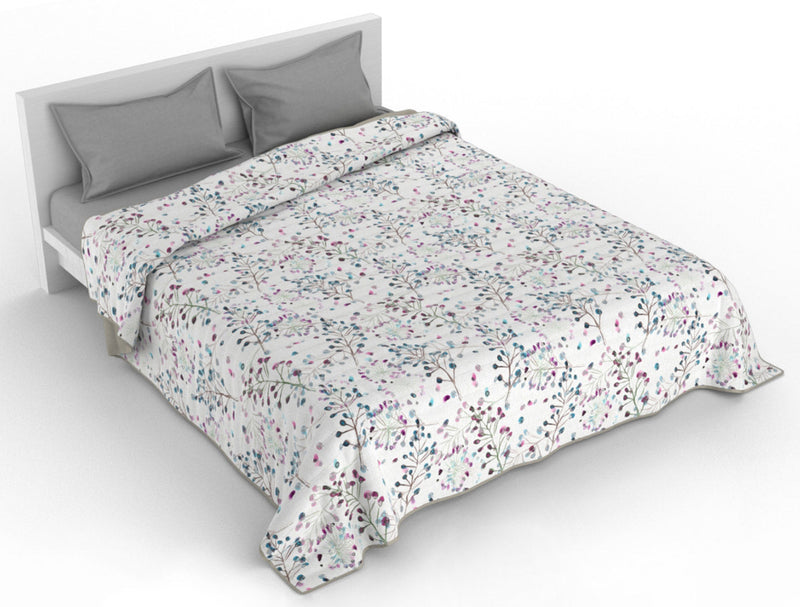 Trapuntino 100gr con Stampa in Microfibra Flor Varie Misure