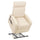 Fauteuil releveur électrique 1 moteur inclinable en simili cuir Katia crème