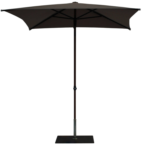 Ombrellone da Giardino 2x2 m Palo Ø38 mm in Alluminio Effetto Legno Tessuto Poliestere Trend Wood Taupe prezzo