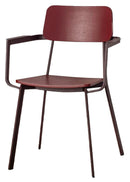 Set 4 Sedie 61x51,5xH82 cm in Legno Laccato Woody Capotavola Prugna