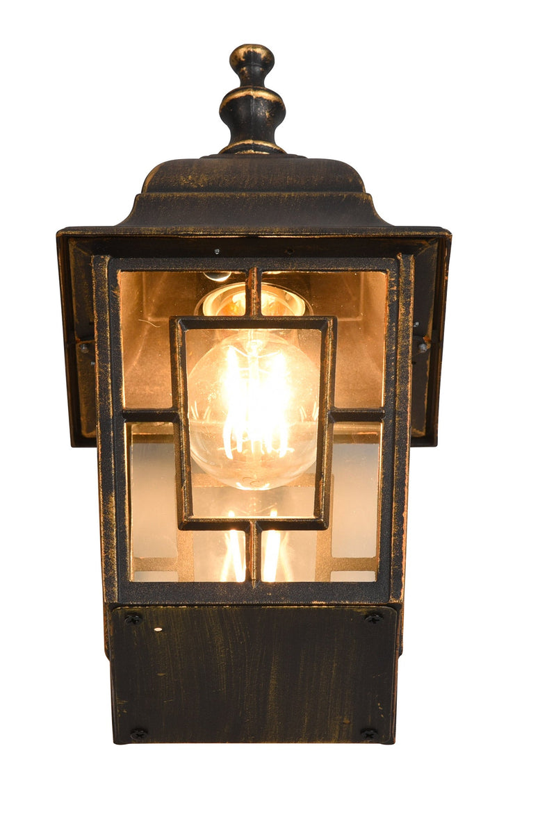 Applique da Esterno Attacco E27 in Alluminio Ruggine 