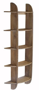 Mensola da Parete 5 Pezzi 70x22x160 cm in Legno di Mango Westwood Rustic Brown