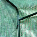 Serra da Giardino con Porta Avvolgibile 100x50x150 cm in Acciaio e PE Verde