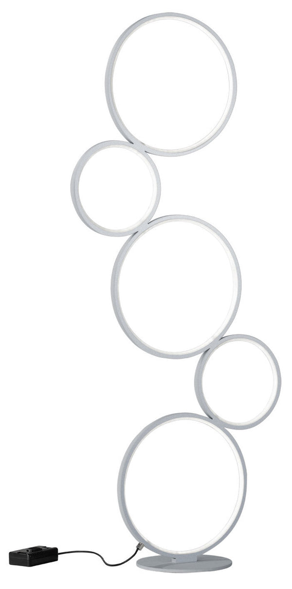 sconto Lampadaire LED d'intérieur en Métal Argenté