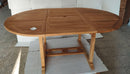 Tavolo Allungabile da Giardino 120/180xH75 cm in Teak Legno naturale Seconda Scelta