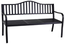 Panchina 3 Posti da Giardino 150x60x85 cm in Ferro Pesaro  Antracite
