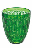 Set 6 Bicchieri Acqua in Vetro 300 ml Villa d'Este Home Tivoli Bali Leaf