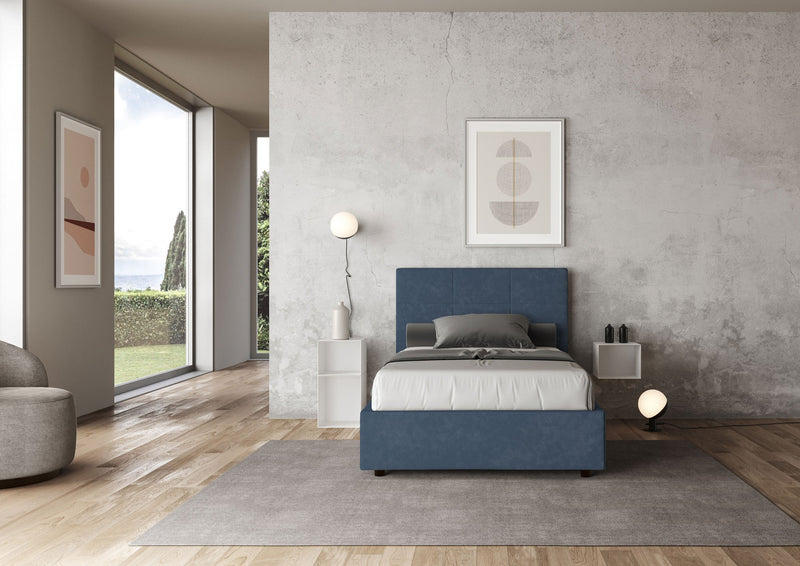Letto 1 Piazza e Mezzo Mika Blu Varie Misure