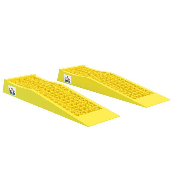 Set 2 Rampe di Carico Auto in Plastica 3 Tonnellate Antiscivolo Giallo online