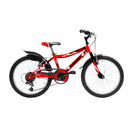 Bicicletta MTB Ragazzo 20” 18 Velocità Race Rosso o Nero/Verde o Nero/Giallo