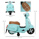 Piaggio Mini Vespa GTS Elettrica 6V per Bambini Verde