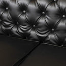 Divano 2 Posti 170x81x77 cm in Similpelle Nero