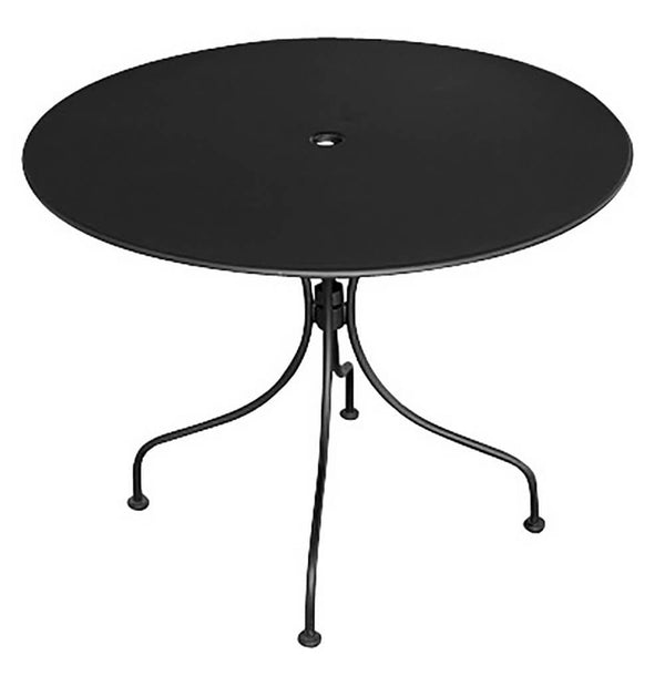 Table de jardin ronde Ø90 cm en fer noir Vorghini Baveno acquista